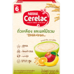 [อาหารเสริมเด็ก] NESTLE CERELAC เนสท์เล่ ซีรีแล็ค ถั่วเหลือง และผลไม้รวม 200 กรัม