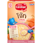 [อาหารเสริมสำหรับเด็ก] ซีรีแล็ค จูเนียร์โจ๊กสูตรแซลมอน ฟักทอง และแครอท 12 เดือนขึ้นไป ขนาด200กรัม
