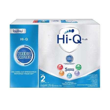 นมผง ไฮคิว พรีไบโอโพรเทก 2750 กรัม (ช่วงวัยที่ 2) นมผงสำหรับเด็กเล็กอายุ 6 เดือน-3 ปี Hi-Q Step 2