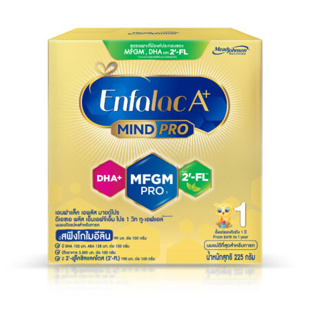 นมเอนฟาแล็ค เอพลัส นมสูตร 1 นมผงเด็ก ขนาด 225 กรัม Enfalac A+ 1