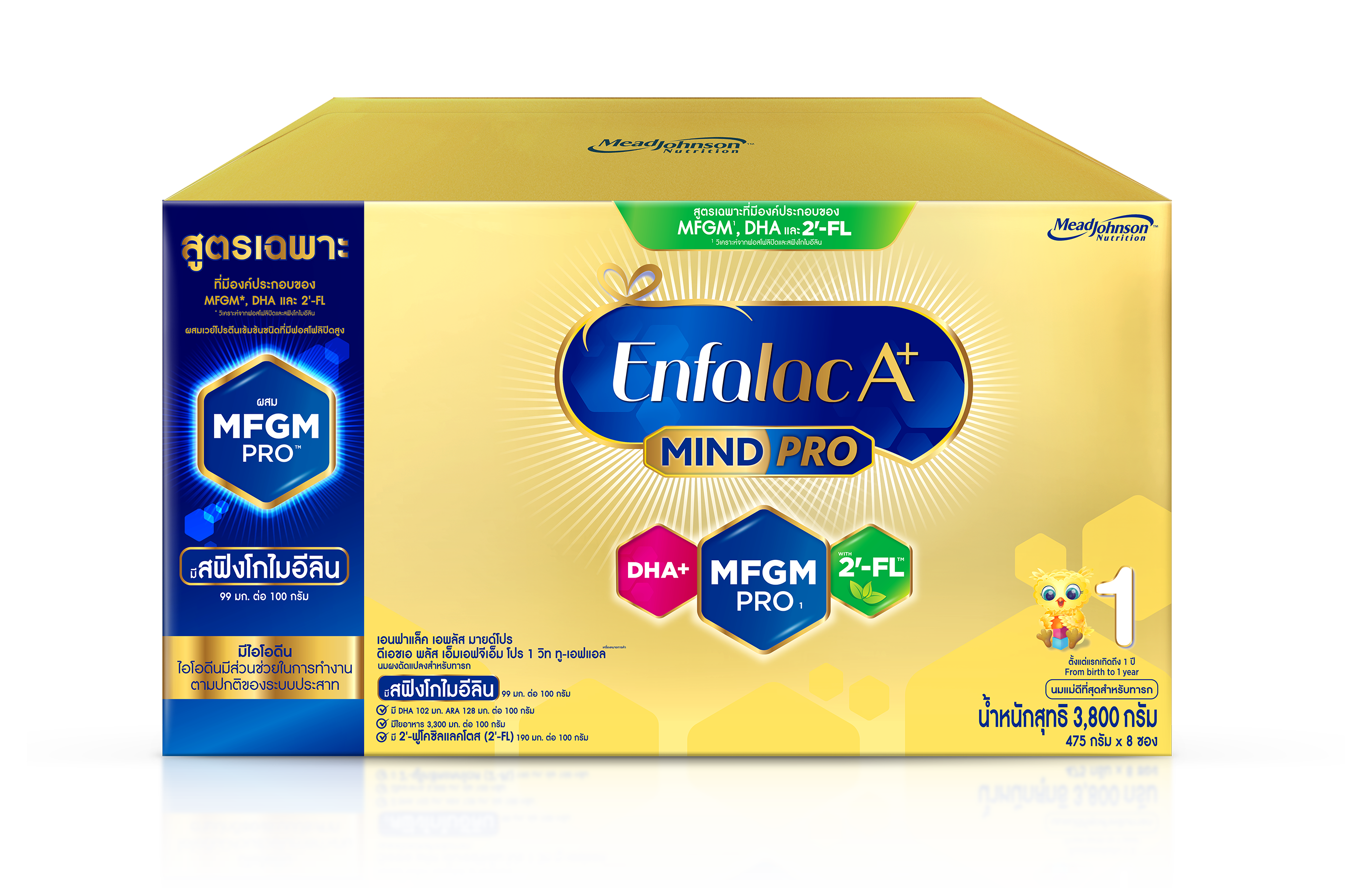 นมเอนฟาแล็ค เอพลัส นมสูตร 1 นมผงเด็ก ขนาด 3800 กรัม Enfalac A+ 1